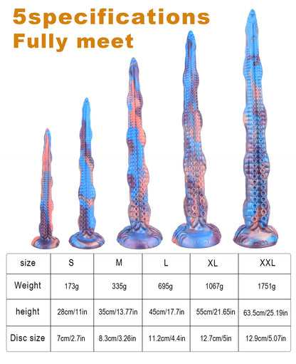 Fantasy Long Tentacle Dildo Anal Butt Plug - Realism Octopus Suction Cup Monsterdildo Sex Toy