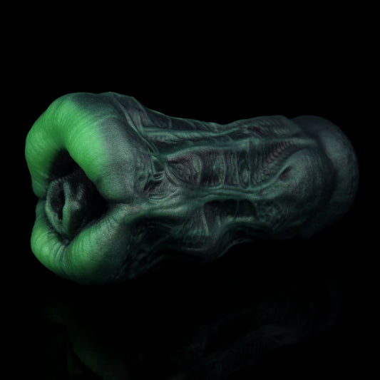 Alien Pocket Pussy – Green Tentacle Mouth Made of Platinum Silicone