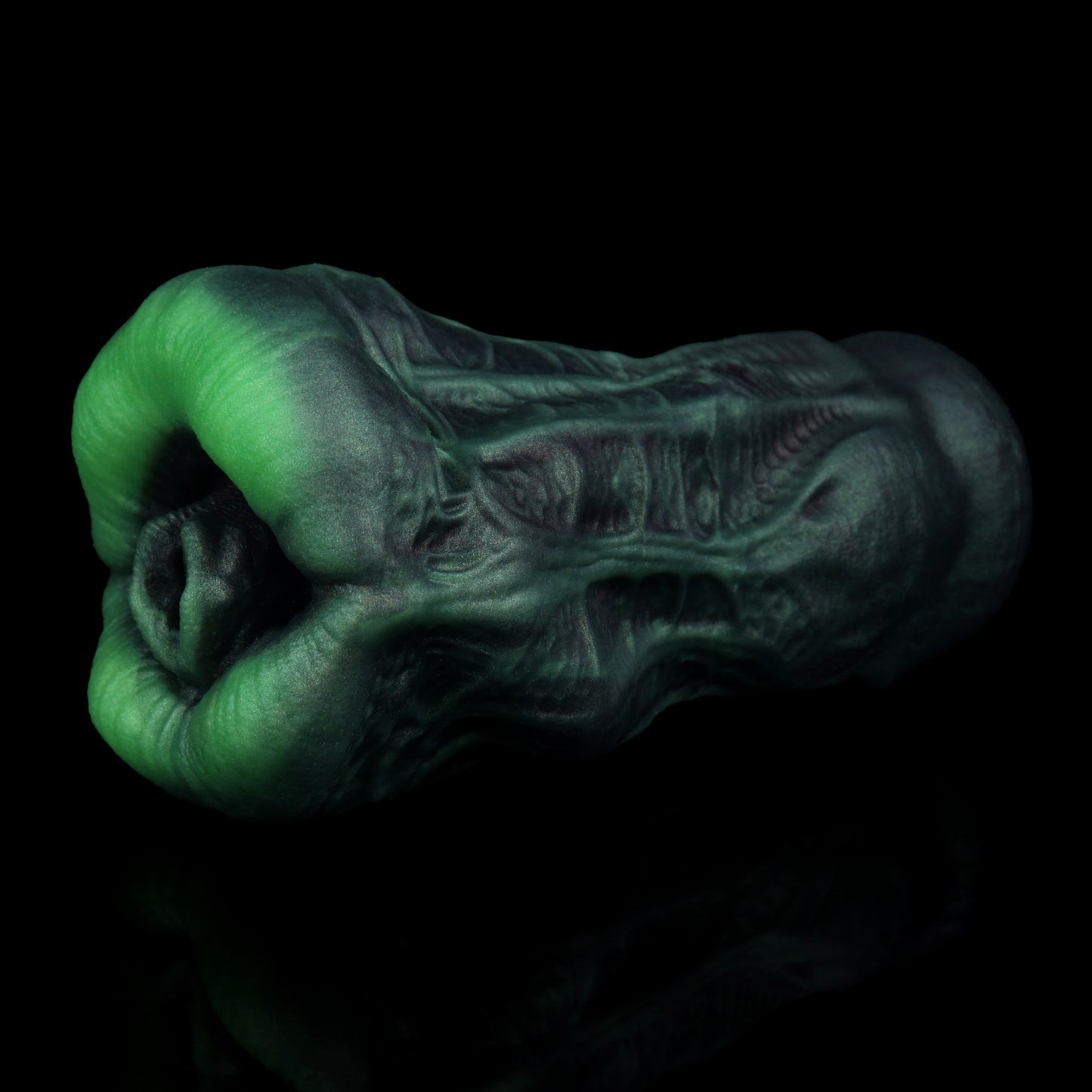 Alien Pocket Pussy – Green Tentacle Mouth Made of Platinum Silicone