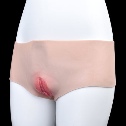 Strapon Life Size Pussy Panty Underwear - Silicone Fake Vagina Pants Sex Toys for Men Gay