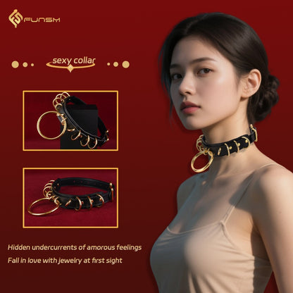 Fantasy Metalen Ring Halsband Bondage Kinky Set - Extreme Sex BDSM Speeltje for Training et Dominantie