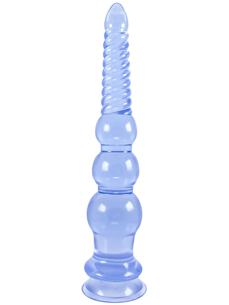 Plug anal gode de 12 pouces de Long-godes en Silicone souple poussant le pénis avec une ventouse puissante