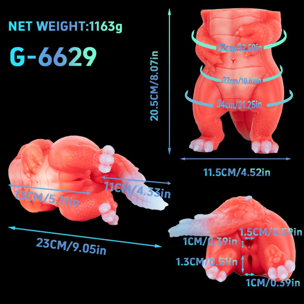 Poupée sexuelle réaliste en silicone représentant un torse de dinosaure, inspirée des animes fantastiques – Jouet de masturbation masculine