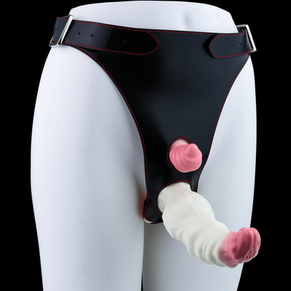 Fantasy Silicone Dog Knot Dildo - Lesbian Strap-on Monster Vibrating Sex Toys