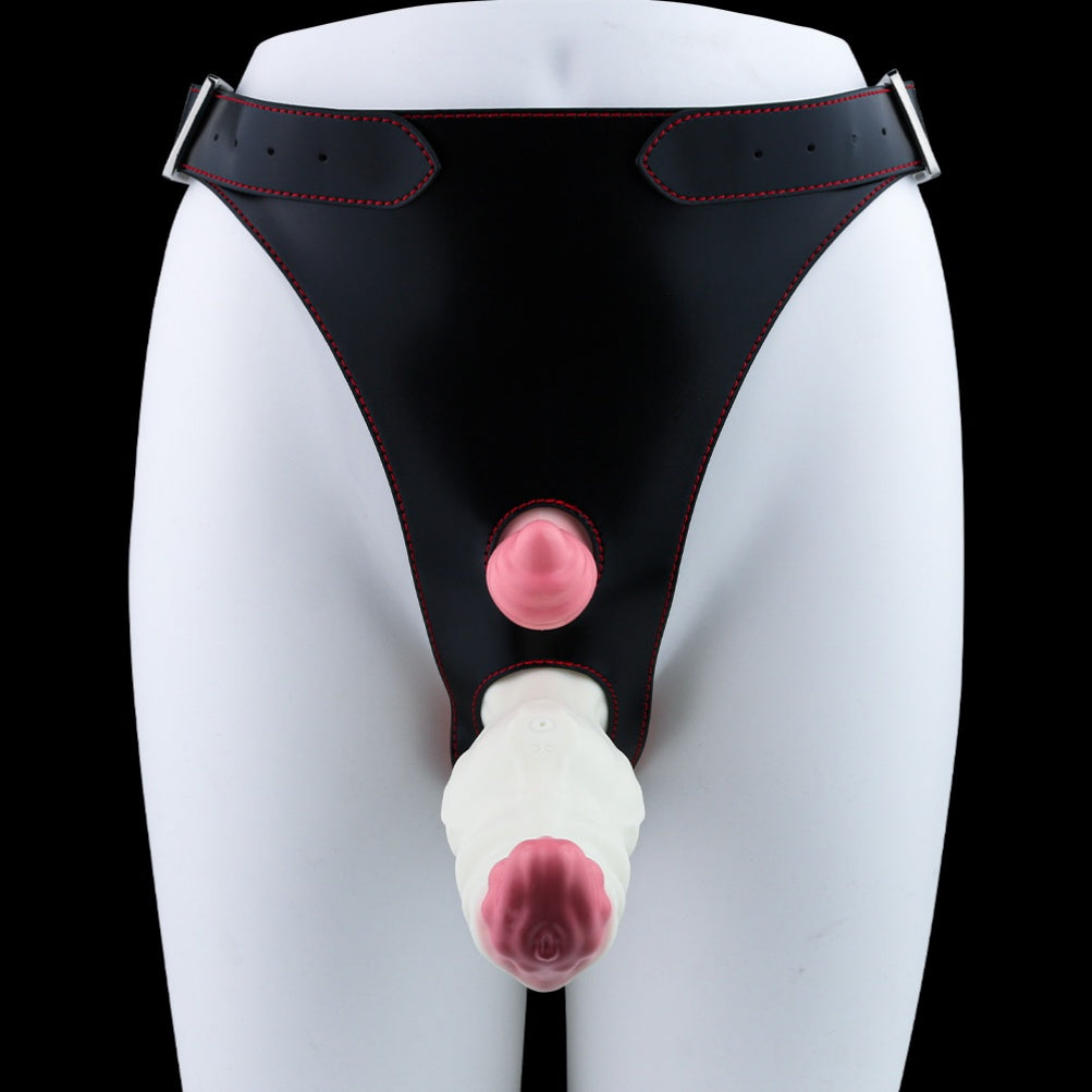 Fantasy Silicone Dog Knot Dildo - Lesbian Strap-on Monster Vibrating Sex Toys