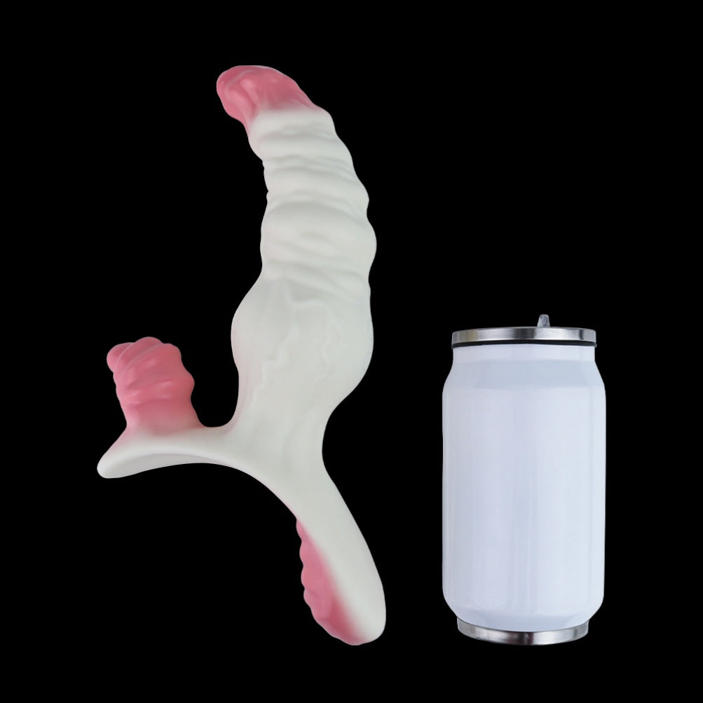 Fantasy Silicone Dog Knot Dildo - Lesbian Strap-on Monster Vibrating Sex Toys