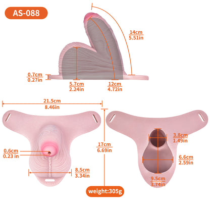 Realistic Silicone Male Chastity Pants — Platinum Silicone Cock Cage with Urethral Opening for Long-Term BDSM Wear