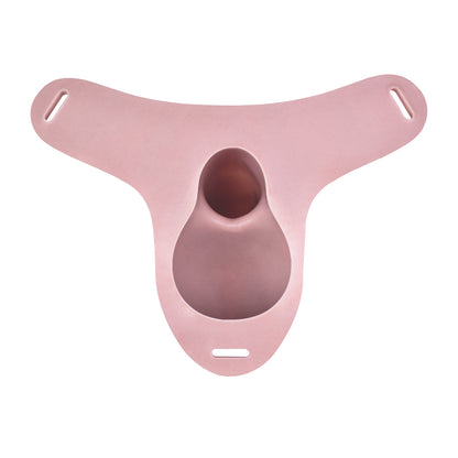Realistic Silicone Male Chastity Pants — Platinum Silicone Cock Cage with Urethral Opening for Long-Term BDSM Wear