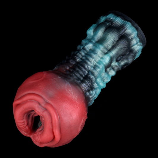 Abyss Holy Grail – Alien Pocket Pussy Platinum Silicone | Textured Male Masturbator | Domlust