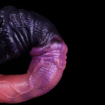 Equine Inferno: Dual-Density Platinum Silicone Horse Dildo for Hands-Free Fantasy Play