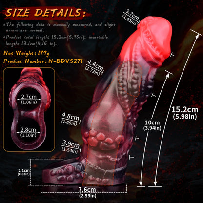 Fantasy Silicone Vibration Penis Sleeve – 4-Inch Design for Precision G-Spot Stimulation