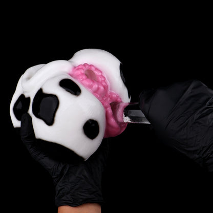 Bovine Fantasy Sex Dolls – Spotted Cow Print Platinum Silicone Dual-Tunnel Booty Stroker
