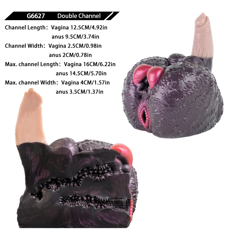 Torse de hyène avec godemichet - Poupée sexuelle animale en silicone réaliste - Jouet sexuel pour hommes et femmes