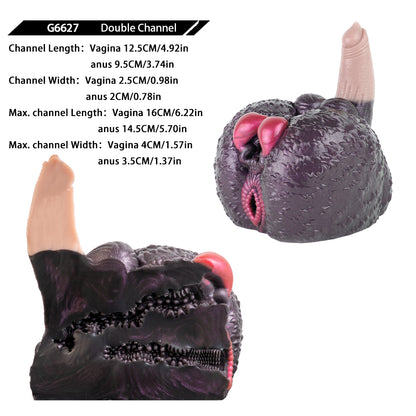 Torse de hyène avec godemichet - Poupée sexuelle animale en silicone réaliste - Jouet sexuel pour hommes et femmes