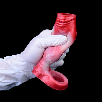 Extenseur de manchon de pénis réaliste Dogdildo - Préservatif à bite noué fantaisie Jouets sexuels pour hommes