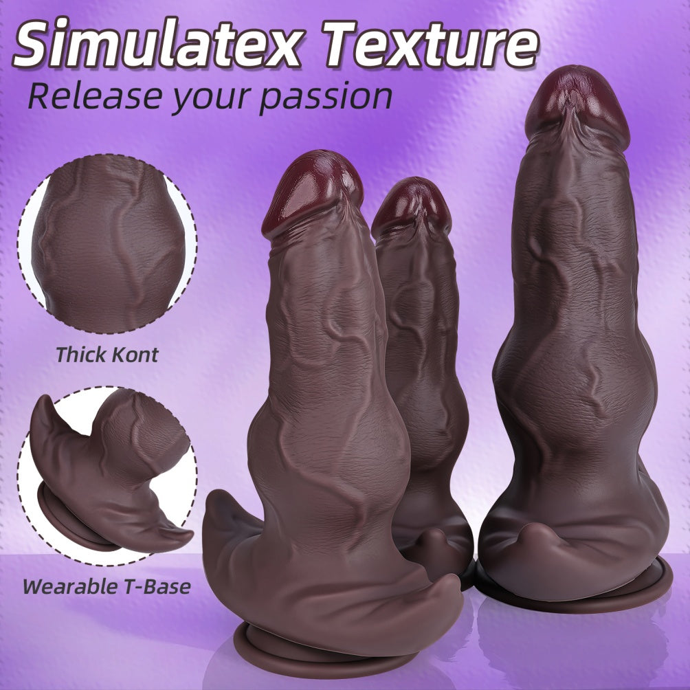 Fantasy Knot Dildo & Monster Cock – Soft Silicone Huge Anal Dildo for Extreme Vaginal Expansion & Wearable Play