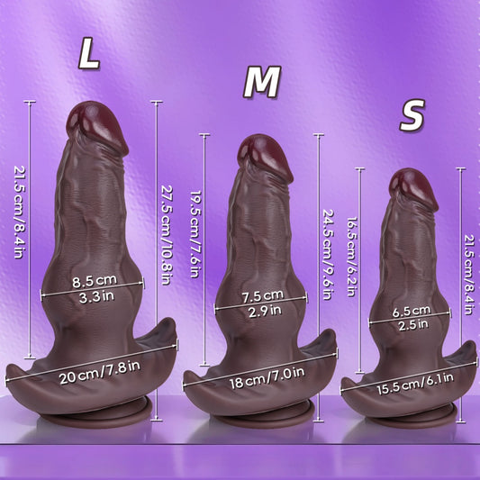 Fantasy Knot Dildo & Monster Cock – Soft Silicone Huge Anal Dildo for Extreme Vaginal Expansion & Wearable Play