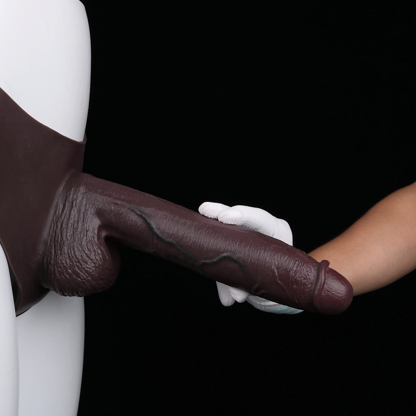 Fantasy Extra Long Silicone Strap-On Sheath Underwear - Realistic Flesh-Like Silicone Male Toy