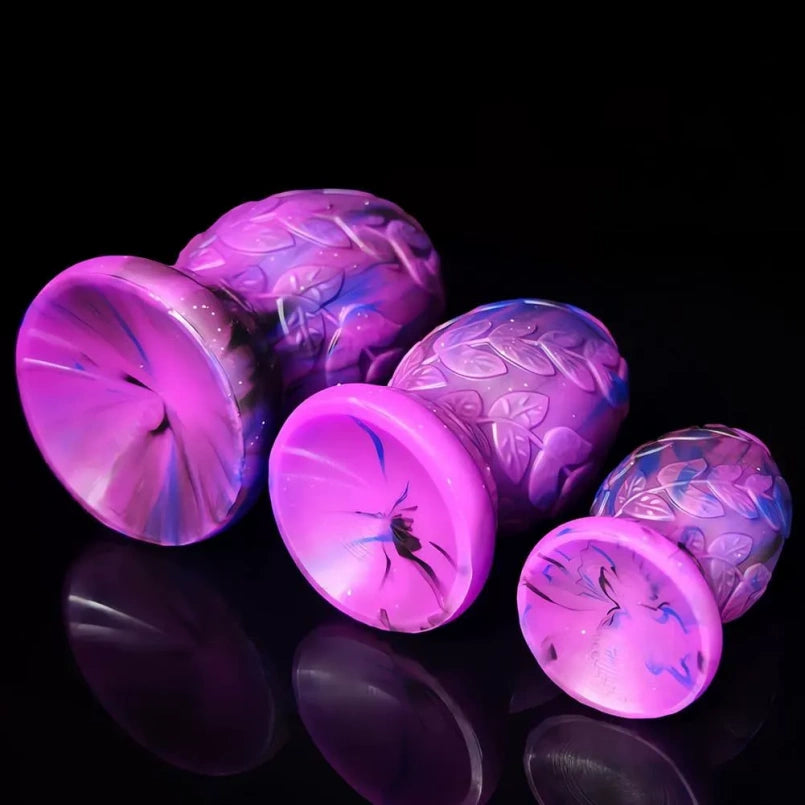 Fantasy Butt Plug Fist Dildo – Anal Expansion in Purple Silicone Sex Toys for Man & Women