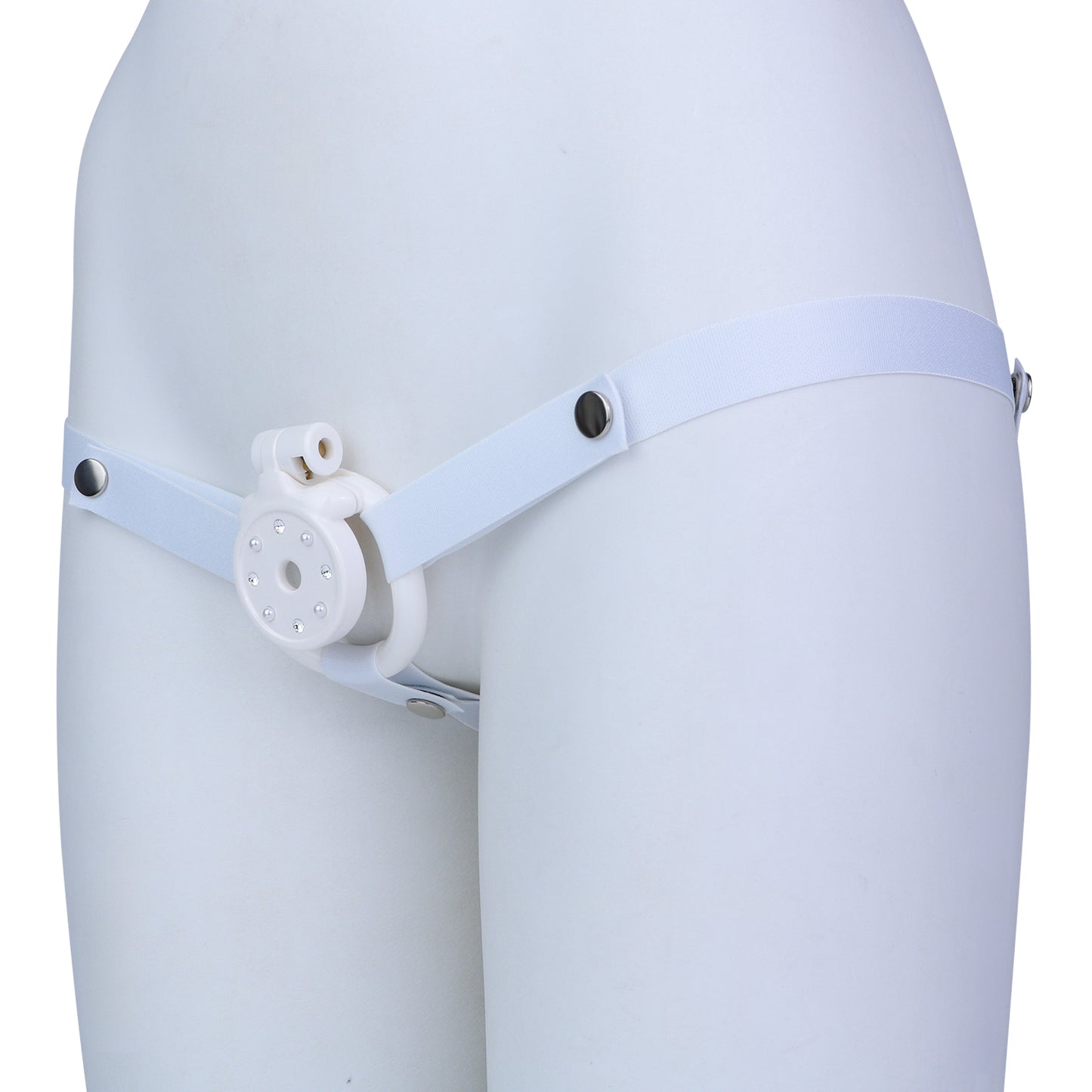 Luxury BDSM Toys Pink & White Lock Design – Elegant Restraint Accessory for Couples, Roleplay & Intimate Exploration