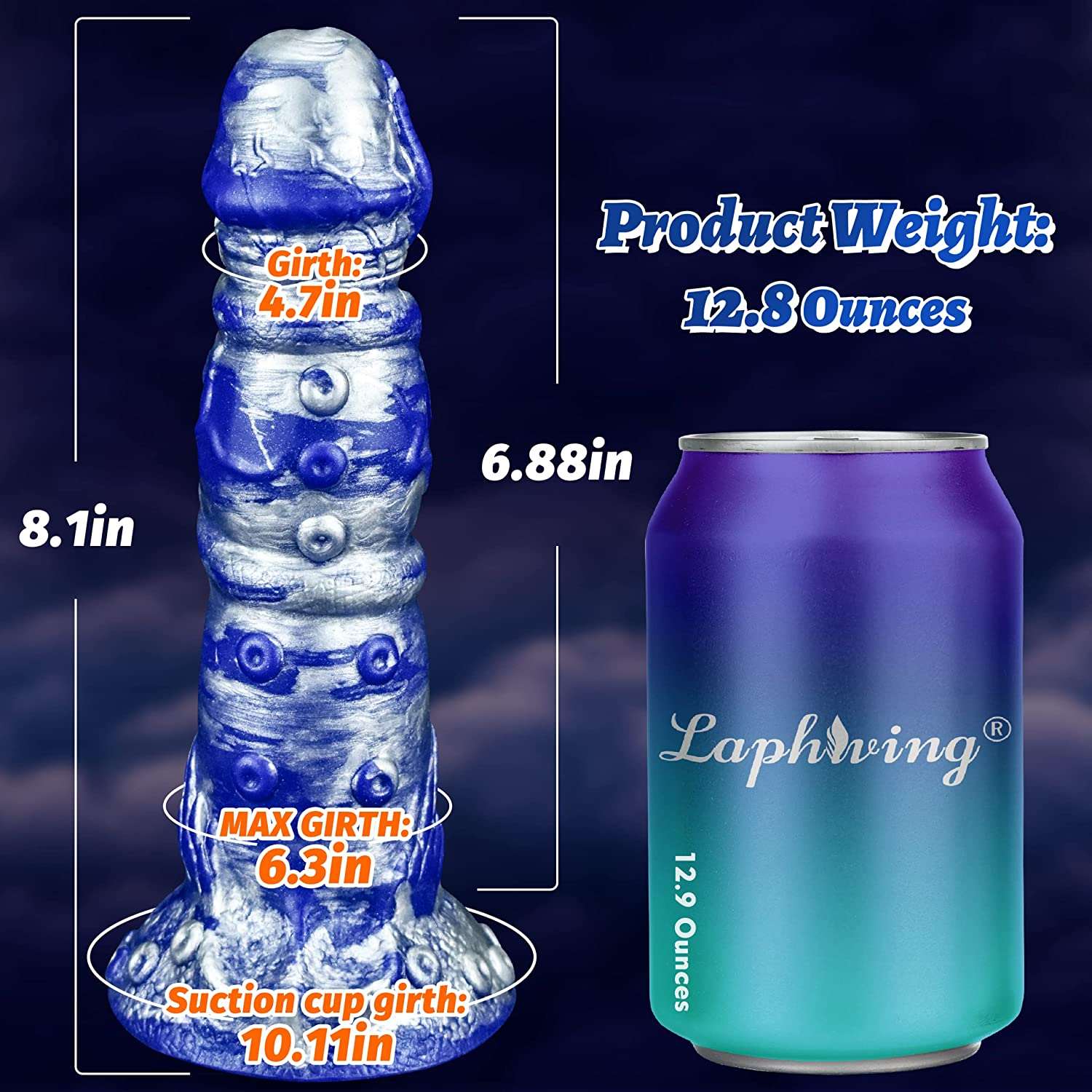 Oceanic Dreams Exotic Dildos - Domlust 8.1'' Huge Monster Anal Dildo Premium Silicone