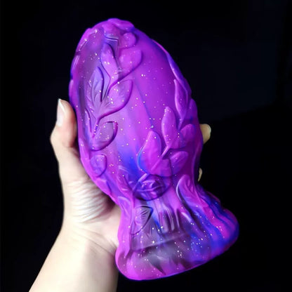 Fantasy Butt Plug Fist Dildo – Anal Expansion in Purple Silicone Sex Toys for Man & Women