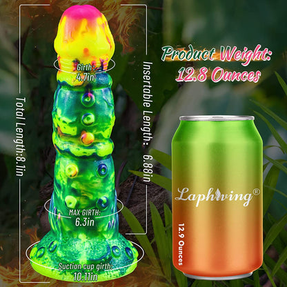 Künstlerische exotische Leinwanddildos - Domlust 8,1" realistische Monster-Analdildos für Frauen und Männer