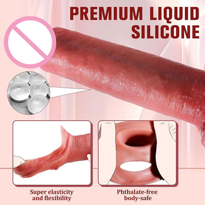 Manchon en silicone de qualité supérieure – Agrandisseur de pénis réaliste, anneau pénien, jouet sexuel masculin pour éjaculation