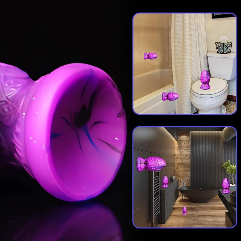 Fantasy Butt Plug Fist Dildo – Anal Expansion in Purple Silicone Sex Toys for Man & Women