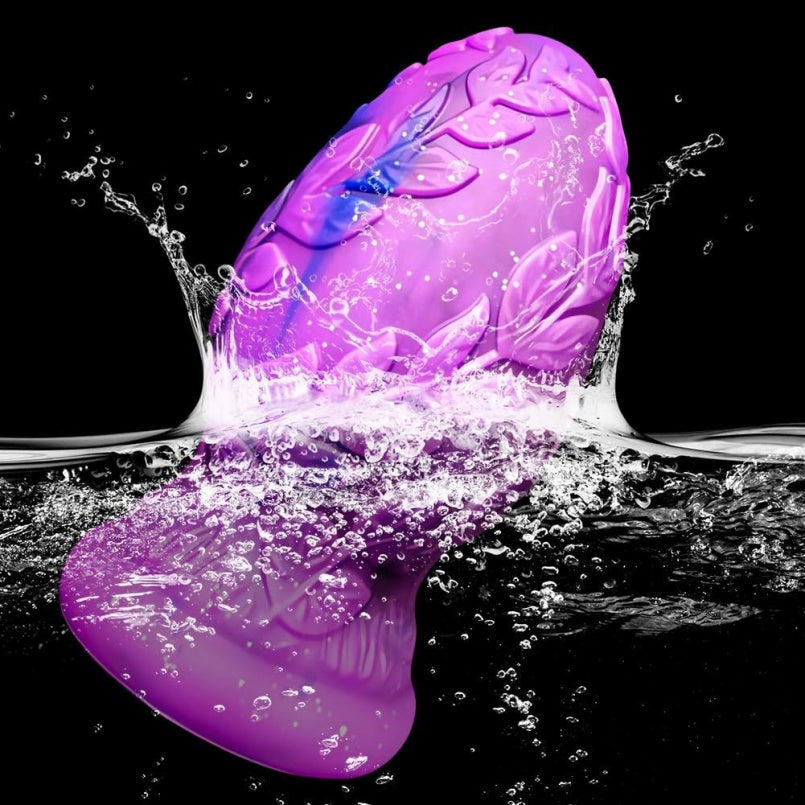 Fantasy Butt Plug Fist Dildo – Anal Expansion in Purple Silicone Sex Toys for Man & Women