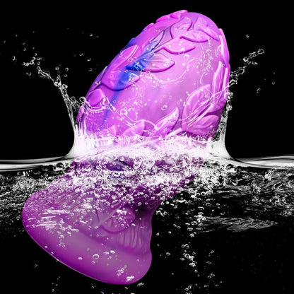 Fantasy Butt Plug Fist Dildo – Anal Expansion in Purple Silicone Sex Toys for Man & Women