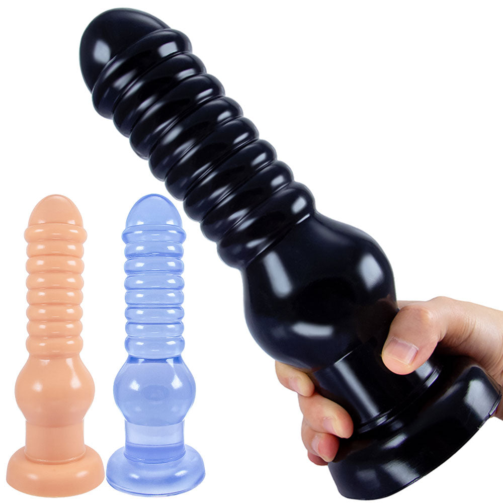 Godemiché anal surdimensionné en silicone souple avec ventouse pour homme et femme