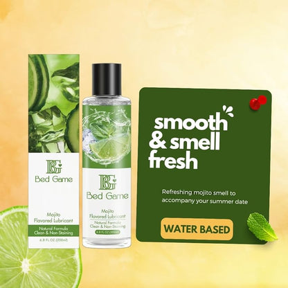 Long-Lasting Water-Based Lubricant - Non-Sticky No Rinse Flavored Lube for Sex Games