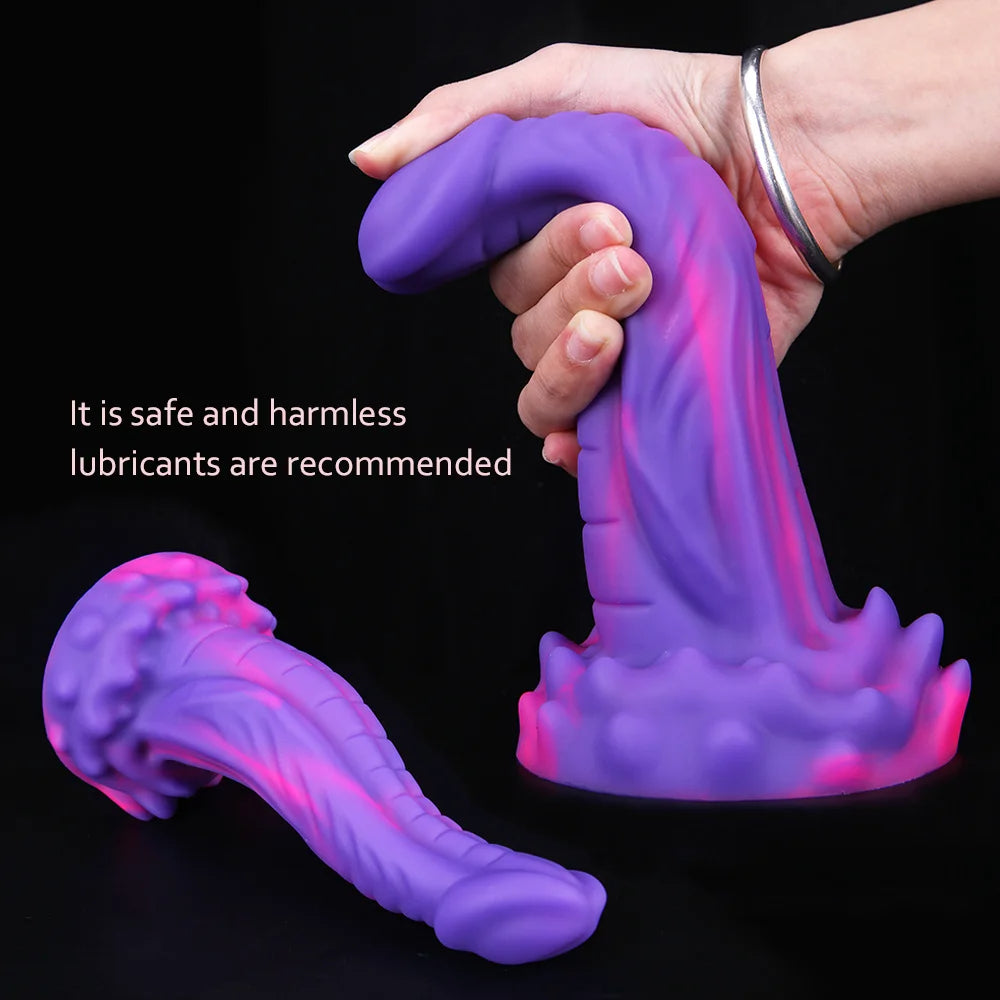 Exotischer Monsterdildo-Buttplug – Silikon-Analdildo für Frauen und Männer, Sexspielzeug
