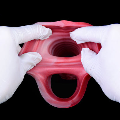 Extenseur de manchon de pénis réaliste Dogdildo - Préservatif à bite noué fantaisie Jouets sexuels pour hommes
