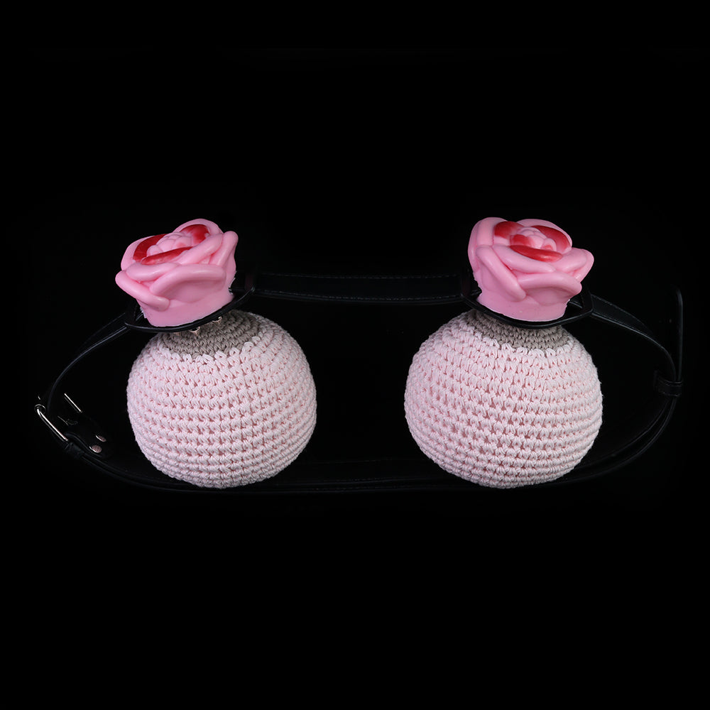 Spiked Rose Chest Harness – Floral BDSM Toys Bondage Body Strap with Glow-in-the-Dark Silicone Roses