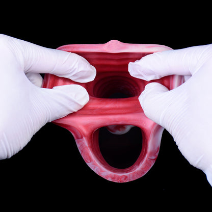 Hyänen-Penishülle mit Knoten - Fantasy Cockring Delay Trainer Extender Sexspielzeug für Männer