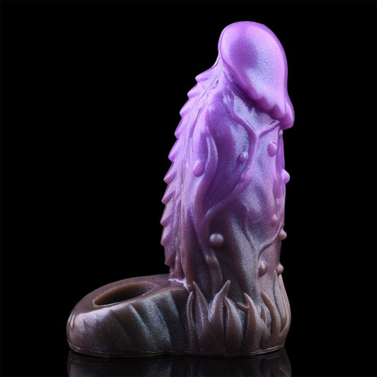 Extenseur de pénis en silicone violet – Expérience bionique pour une endurance et une longueur ultimes