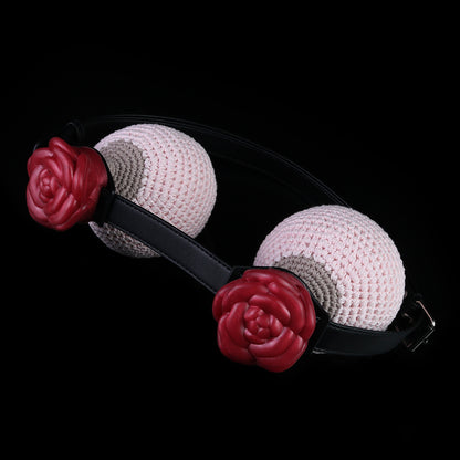 Spiked Rose Chest Harness – Floral BDSM Toys Bondage Body Strap with Glow-in-the-Dark Silicone Roses