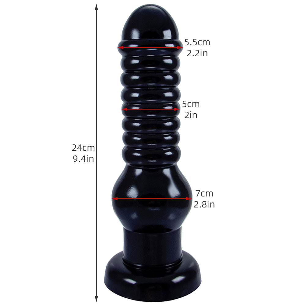 Godemiché anal surdimensionné en silicone souple avec ventouse pour homme et femme