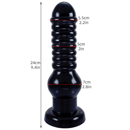 Godemiché anal surdimensionné en silicone souple avec ventouse pour homme et femme