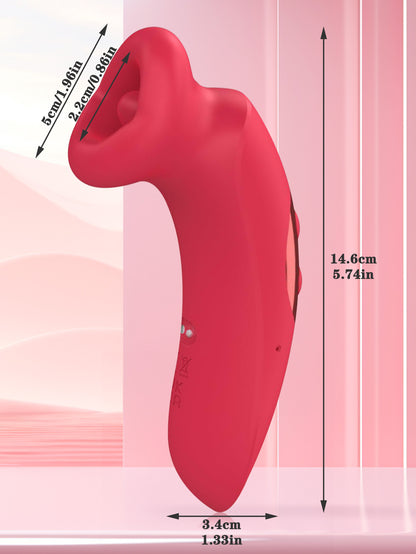 Mund-Oral-Klitoris-Stimulator - Zungenlecken, Saugen, Nippel, Klitoris-Vibrator, Rosenspielzeug