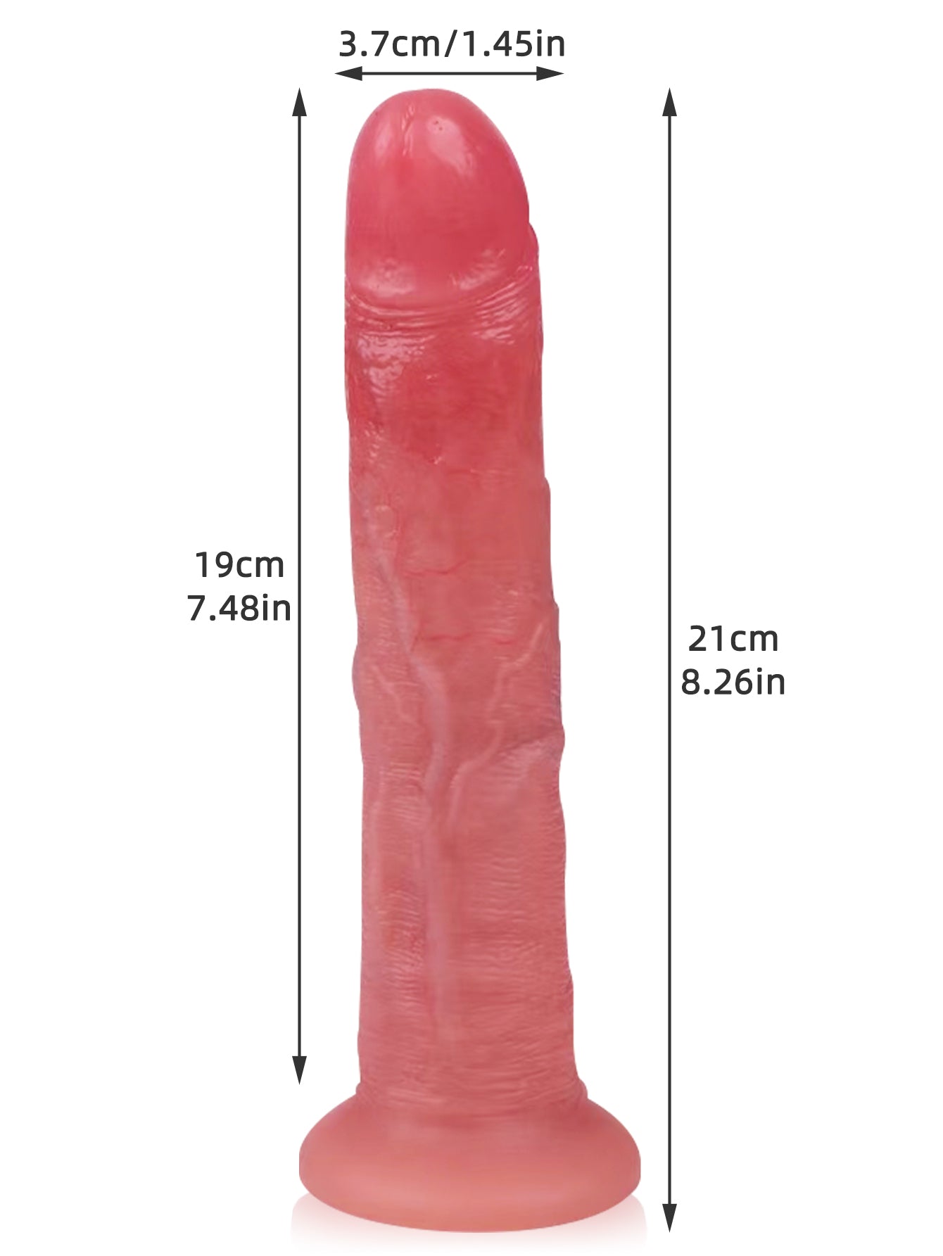 Silicone Realistic Dildo Butt Plug - 8 inch Anal Dildos Sex Toys for W Domlust Silicone Realistic Dildo Butt Plug - 8 inch Anal Dildos Sex Toys for W Domlust