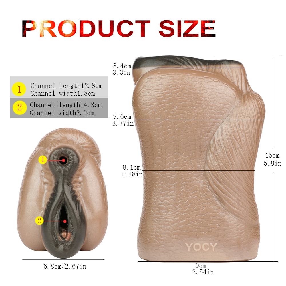Ebony Horse Pussy Masturbator | Dual-Tunnel Fetish Silicone Toy | Domlust Ebony Horse Pussy Masturbator | Dual-Tunnel Fetish Silicone Toy | Domlust