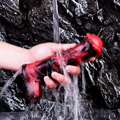 Horsedildo Cock Sleeve Vibrating Penis Sheath - Remote Control Fantasy Male Extension Vibrator