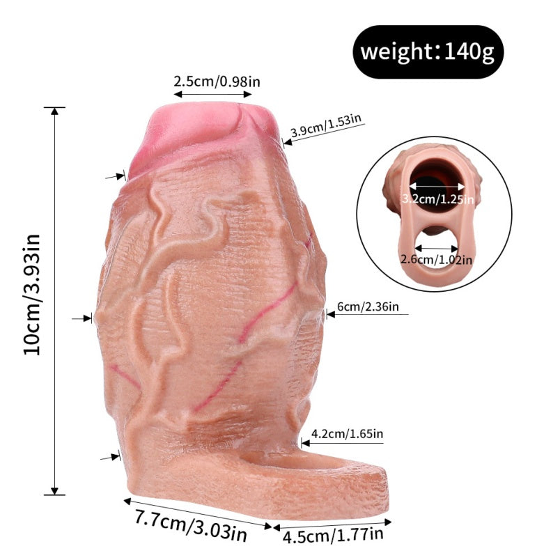Manchon gonflable pour pénis Fantasy Canine – Jouets sexuels en silicone pour l'extension du pénis et le contrôle de l'éjaculation