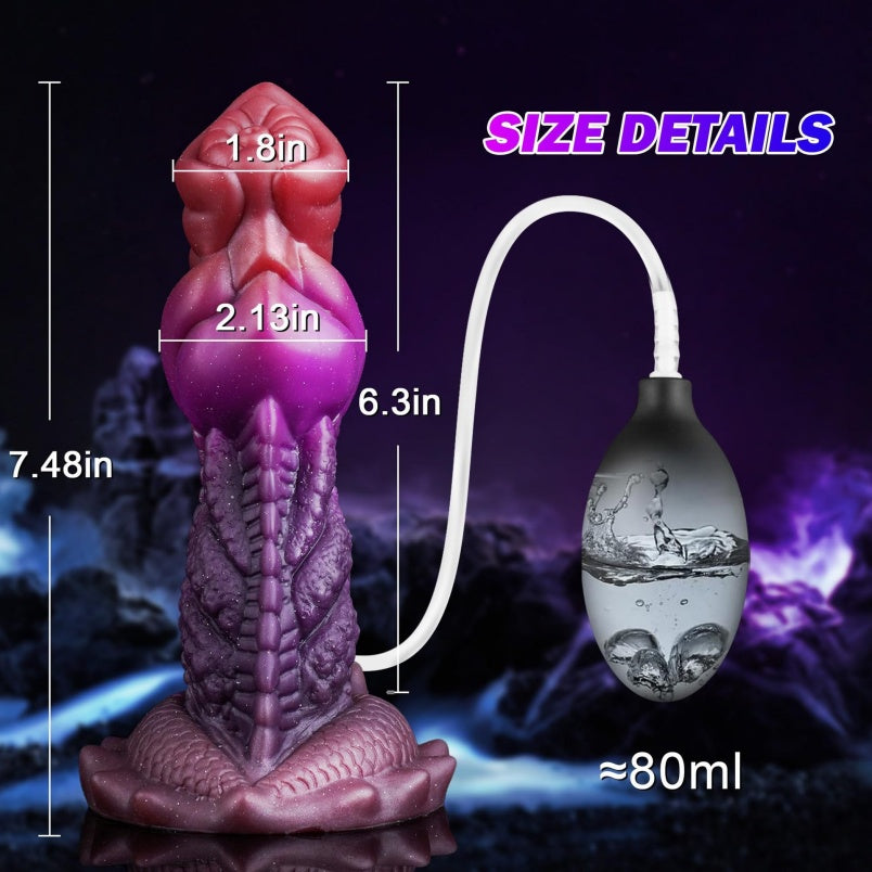 Fake Cum Fantasy Drakes Dick with Suction Cup – Insertable Triple-Stimulation Sex Toys for Women