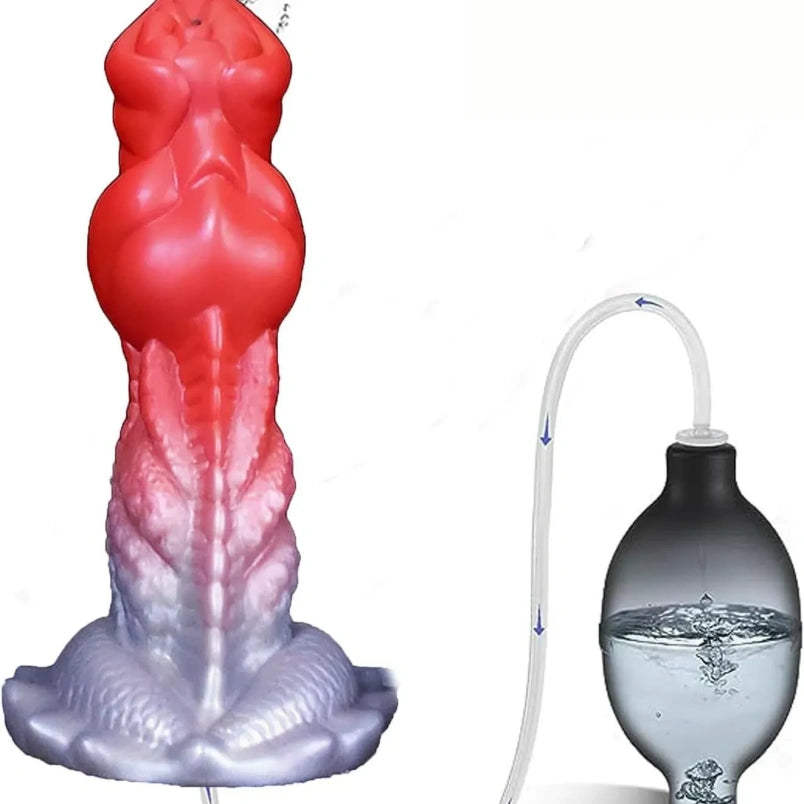 Fake Cum Fantasy Drakes Dick with Suction Cup – Insertable Triple-Stimulation Sex Toys for Women