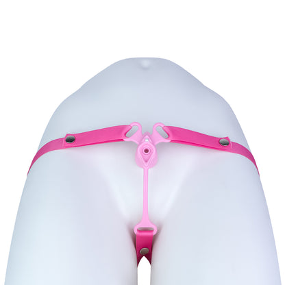 The Dream Chaser Pink Chastity Belt: Adjustable Elastic Fetish Gear & Premium BDSM Toys