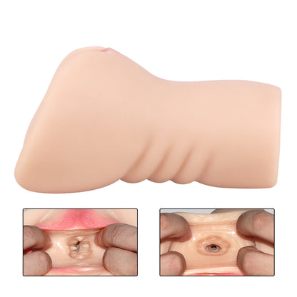 Life Size Pussy Pocket Masturbator - Realistic Big Labia Women Vaginal Penis Masturbation Cup